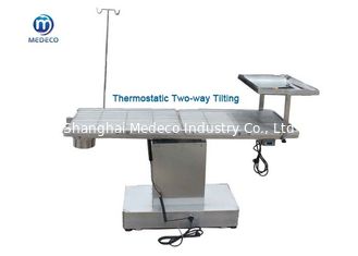 Stainless Steel Veterinary Operating Table Thermostatic Two Way Tilting