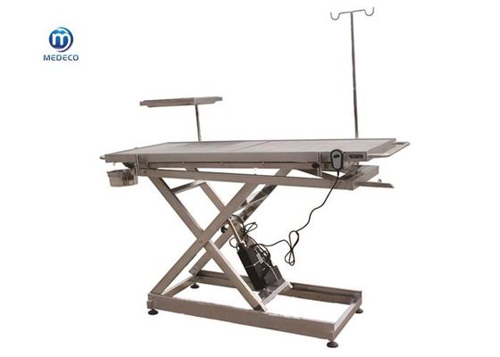 Single Sided Tilting Veterinary Operating Table 304 Stainless Steel