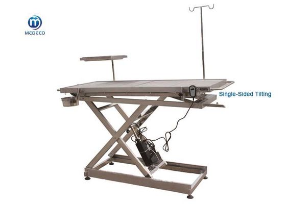 Stainless Steel Single Sided Tilting Vet Surgical Table For Pets