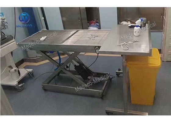 Stainless Steel Single Sided Tilting Vet Surgical Table For Pets
