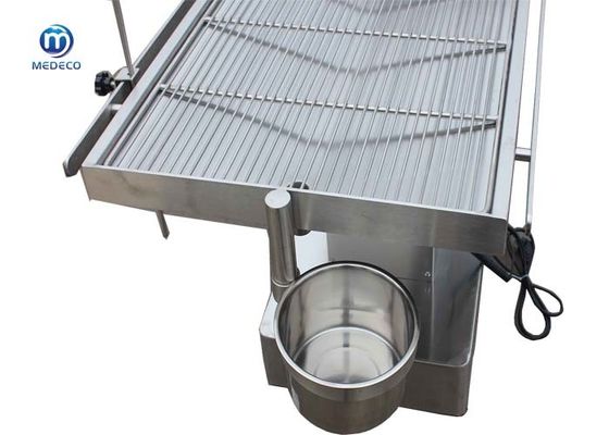 Stainless Steel Veterinary Operating Table Thermostatic Two Way Tilting