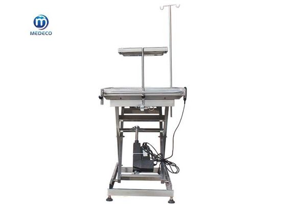 Single Sided Tilting Veterinary Operating Table 304 Stainless Steel