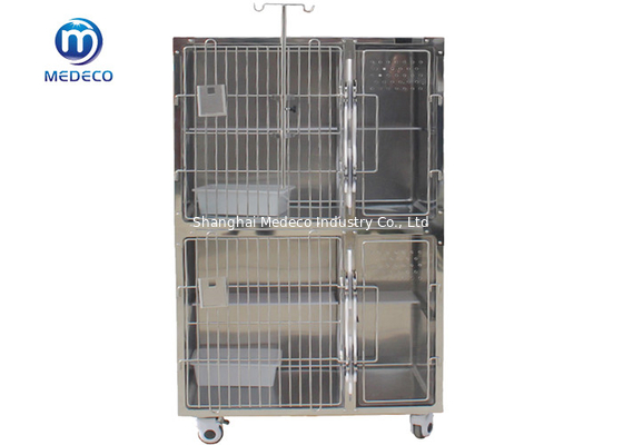 Stainless Steel High-Grade Pet Cat Cage With Middle High-Strength Acrylic Plate Design