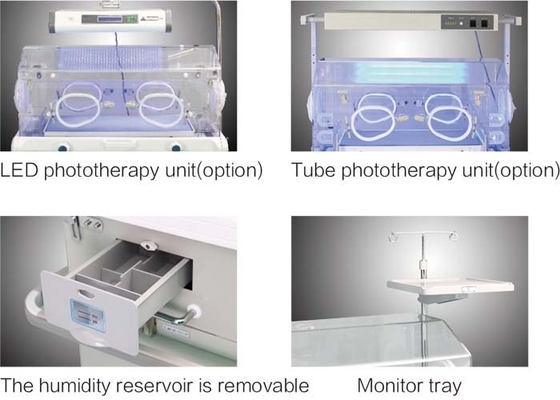 Hospital Newborn Incubator For Preterm Babies With Humidity Reservoir